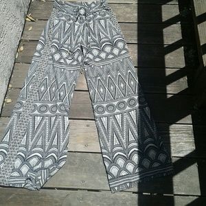 H&M Geometric Print Wide Leg Pants